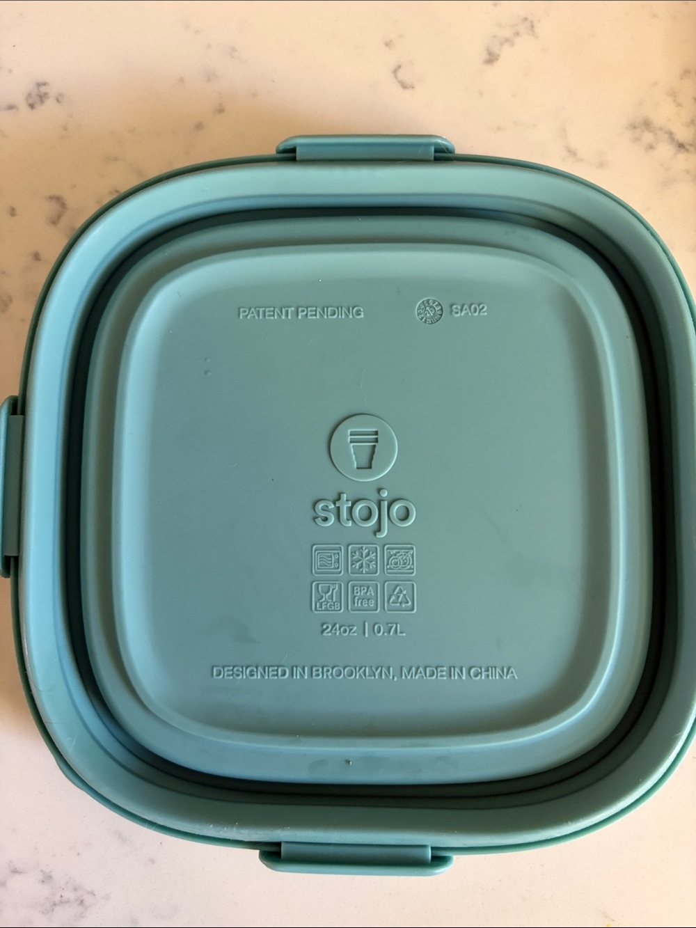 Stojo Collapsible Food Containers (3) - Teal